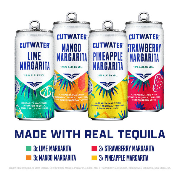 Cutwater Margarita Variety - 6.7 Oz - 12-PK - Aluminum