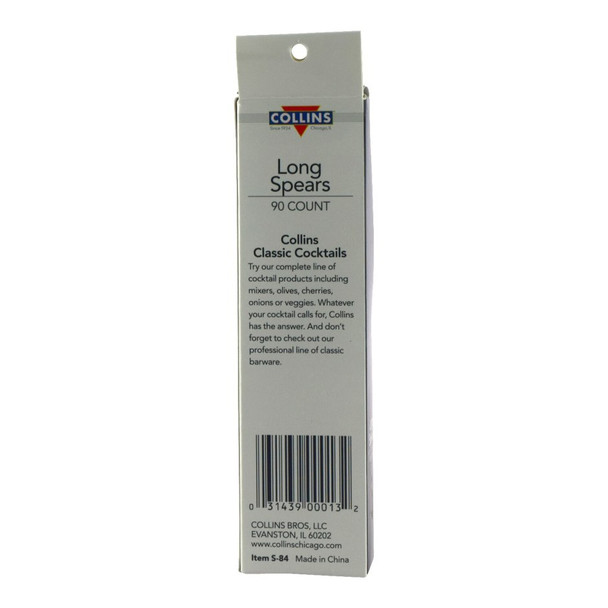 Collins Long Cocktail Spears - Each