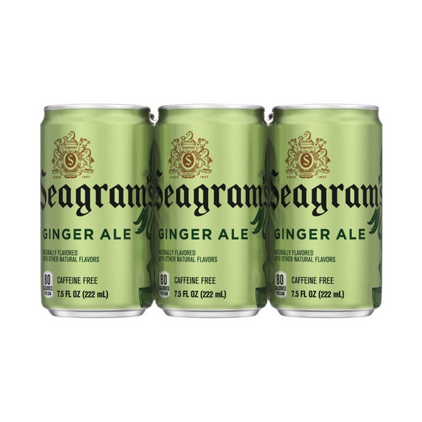 Seagram's Ginger Ale - 7.5 Oz - 6-PK