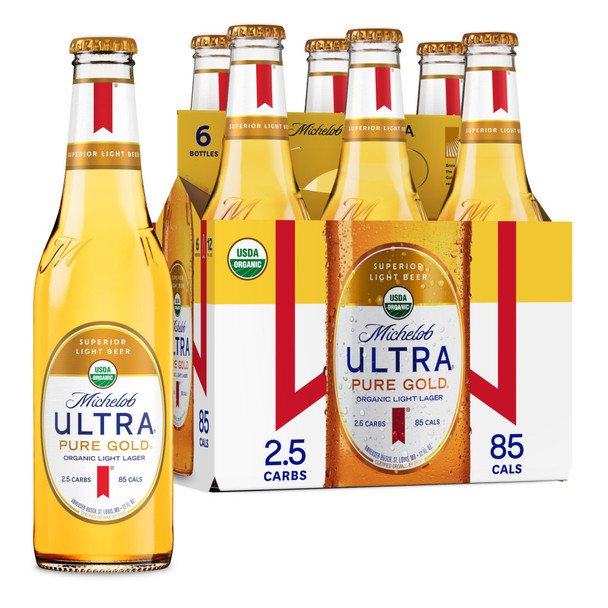 Michelob Ultra Pure Gold - 12 Oz - 6-PK - Glass