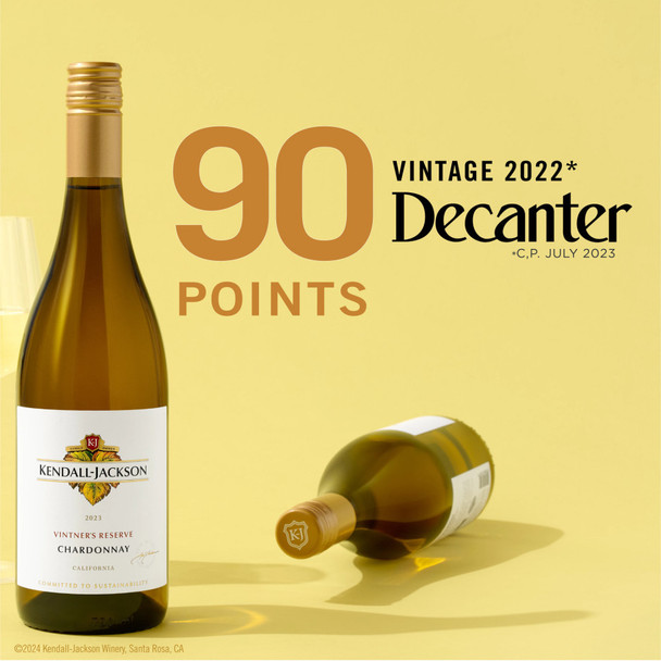 Kendall-Jackson Vintner's Reserve Chardonnay - 750 mL - 750ML - Glass
