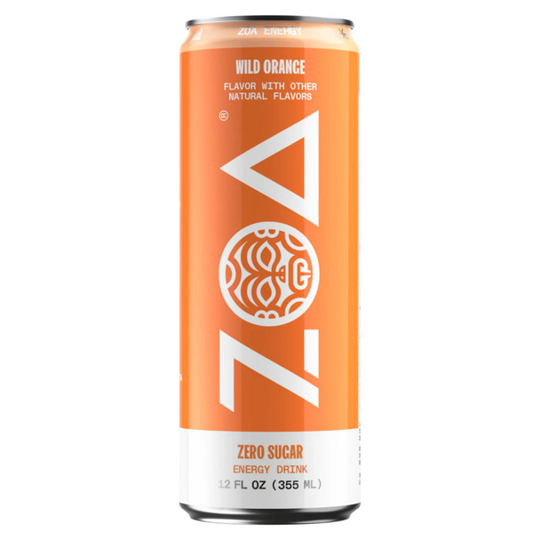 ZOA Wild Orange Zero Sugar - 12OZ - Aluminum