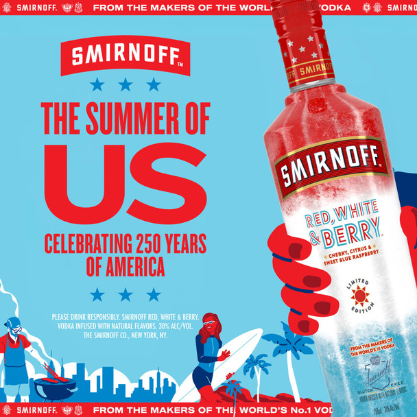 Smirnoff Vodka - 750 mL - 750ML - Glass