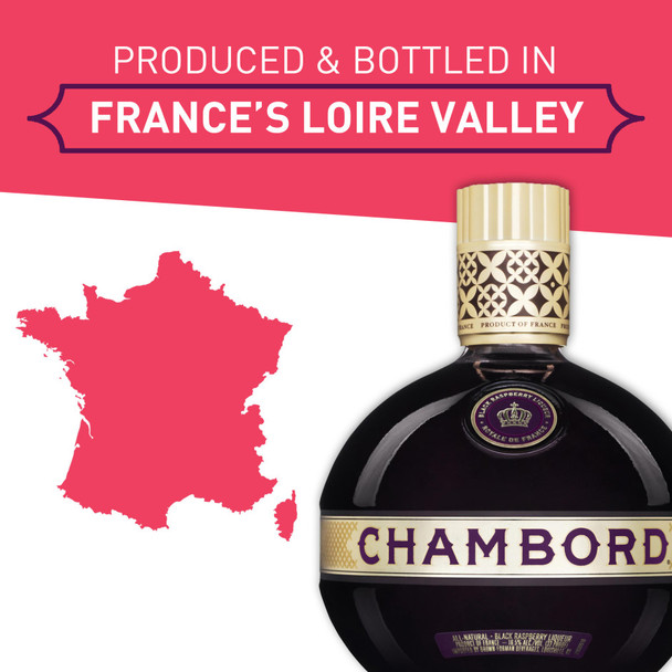 Chambord Raspberry Liqueur - 375 mL - 375ML - Glass