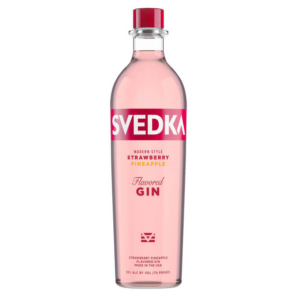 Svedka Modern Style Strawberry Pineapple Gin - 750 mL - 750ML - Glass