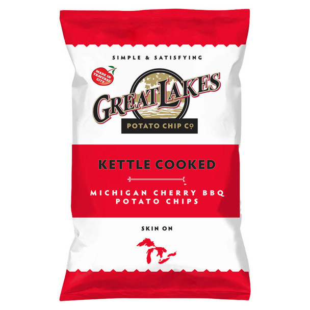 Great Lakes Michigan Cherry BBQ Potato Chips - 8 Oz - 8-OZ