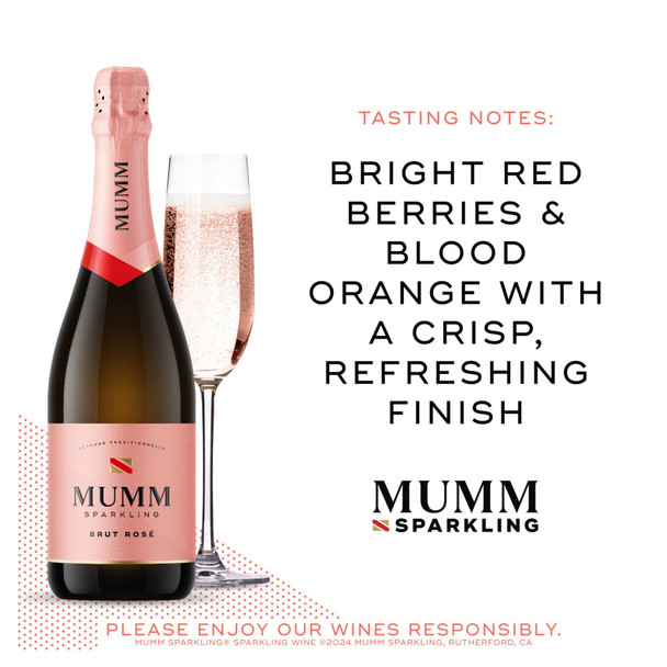 Mumm Sparkling Wine Brut Rose - 750 mL - 750ML - Glass