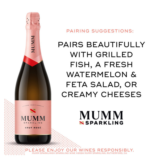 Mumm Sparkling Wine Brut Rose - 750 mL - 750ML - Glass