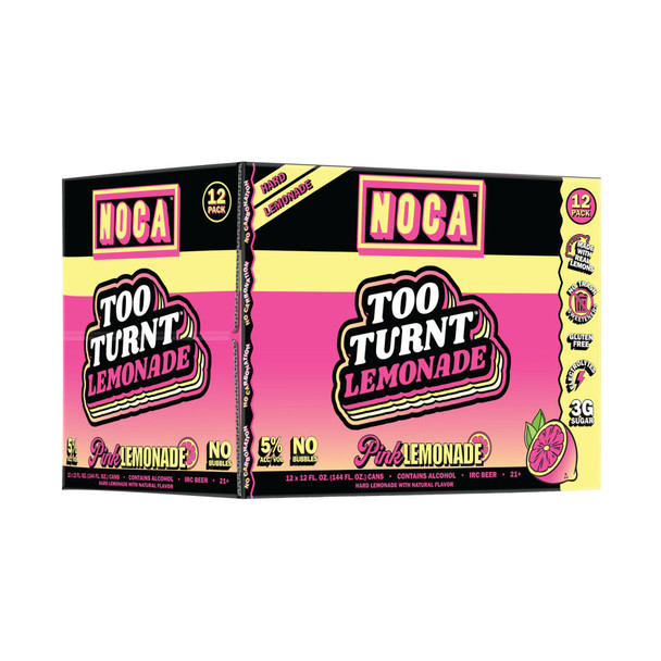 NOCA Too Turnt Pink Lemonade - 12-PK - Aluminum