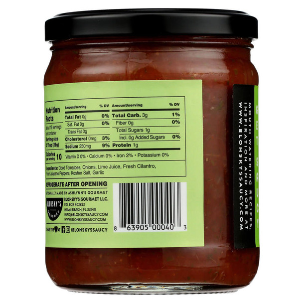 Saucy Gourmet Classic Salsa - 15.5 Oz - 15.5Z - Glass
