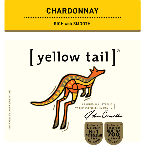 Yellow Tail Chardonnay - 750 mL - 750ML - Glass