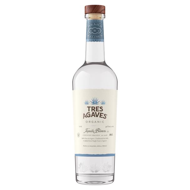 Tres Agaves Blanco Tequila - 750 mL - 750ML - Glass