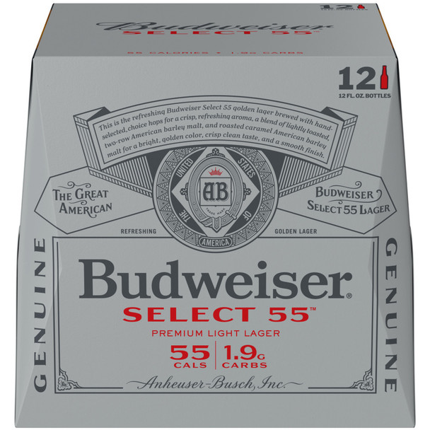 Budweiser Select 55 - 12 Oz - 12-PK - Glass