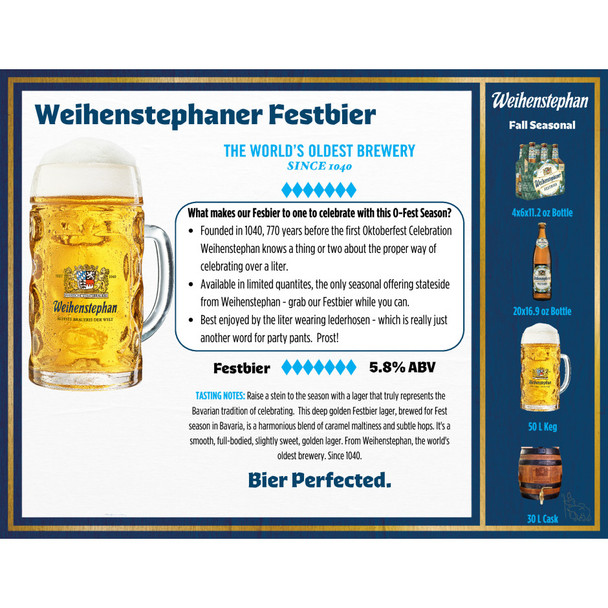 Weihenstephaner Festbier - 12 Oz - 6-PK - Glass