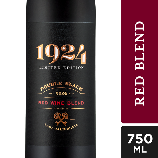 Gnarly Head 1924 Double Black Red Wine - 750 mL - 750ML - Glass