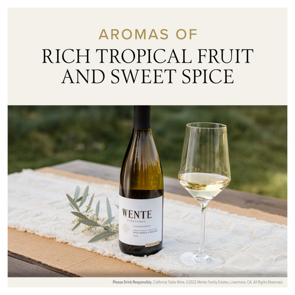 Wente Riva Ranch Reserve Chardonnay - 750 mL - 750ML - Glass