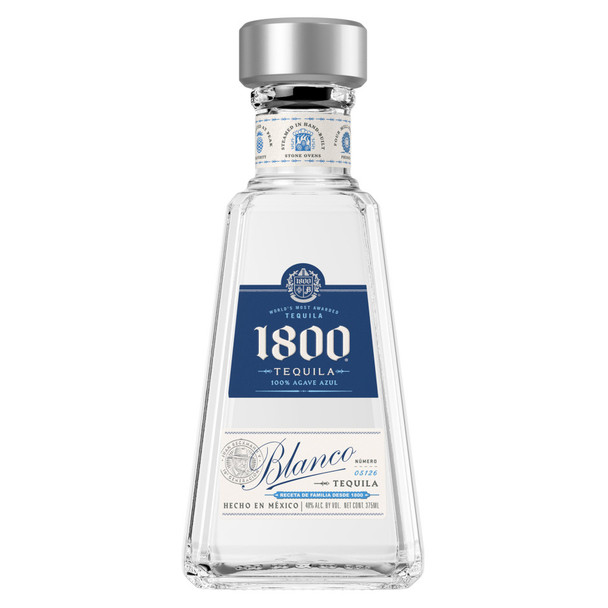 1800 Silver Tequila - 375 mL - 375ML - Glass