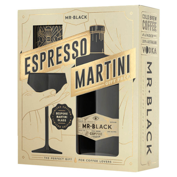 Mr Black Coffee Liqueur with Glass - 750 mL - Set - Glass