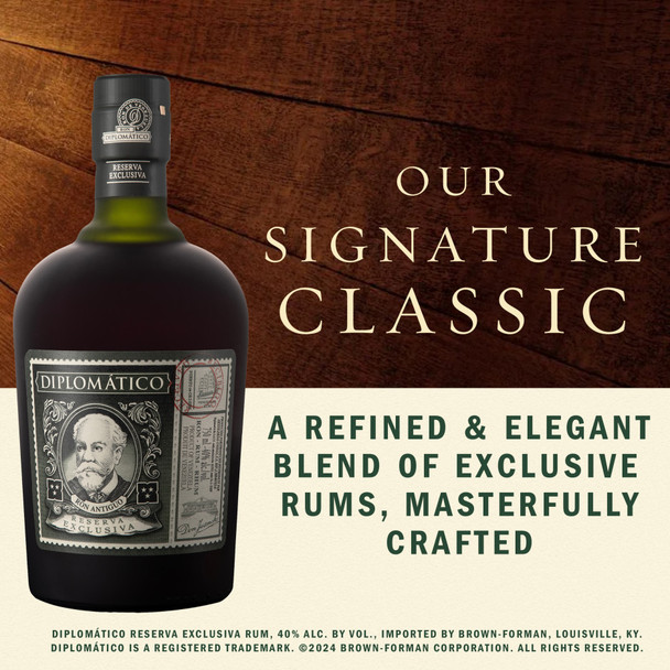 Diplomatico Reserva Exclusiva Rum - 750 mL - 750ML - Glass