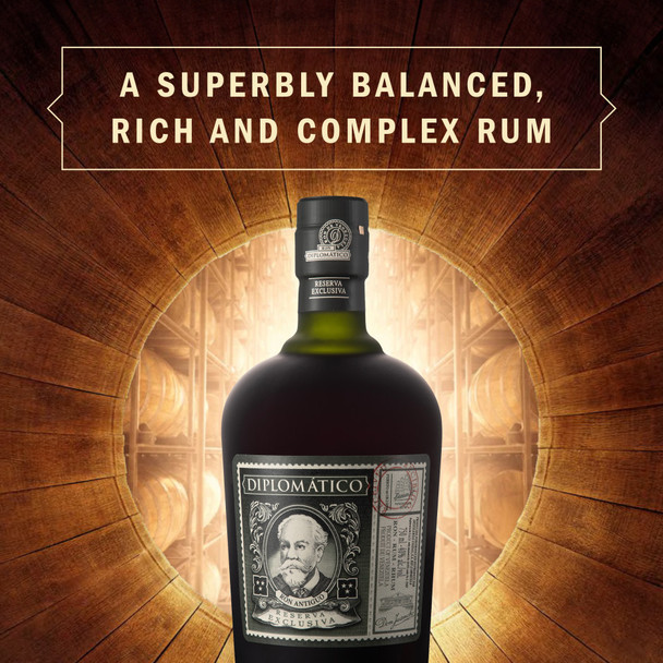 Diplomatico Reserva Exclusiva Rum - 750 mL - 750ML - Glass
