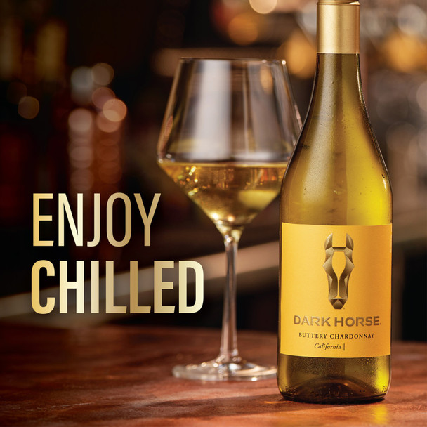 Dark Horse Buttery Chardonnay - 750 mL - 750ML - Glass