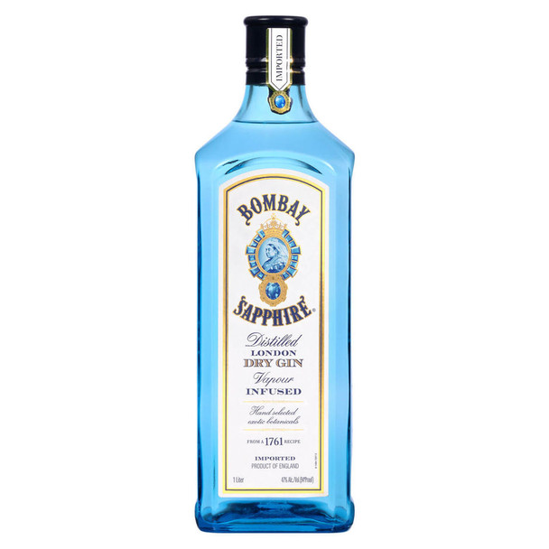 Bombay Sapphire Gin - 1.0 L - 1.0L - Glass