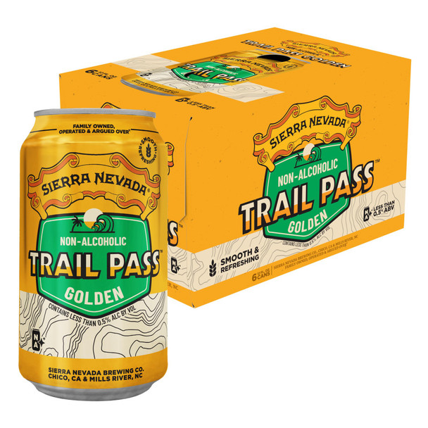Sierra Nevada Trail Pass Non Alcoholic Golden - 12 Oz - 6-PK - Aluminum
