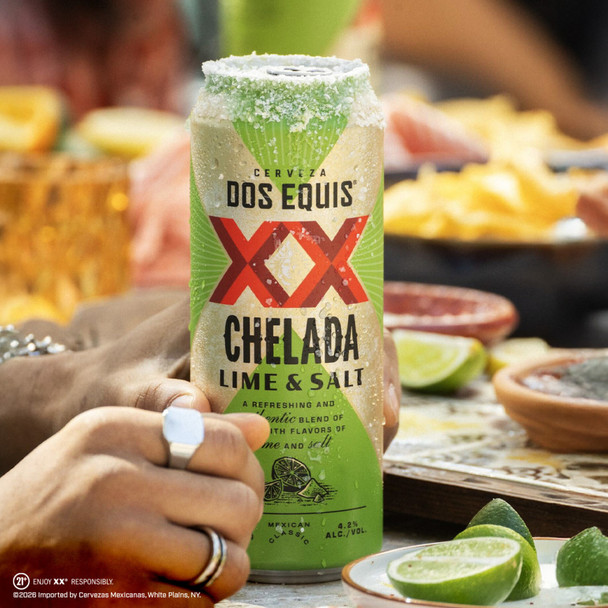 Dos Equis Cerveza Lime & Salt Lager - 6-PK - Aluminum