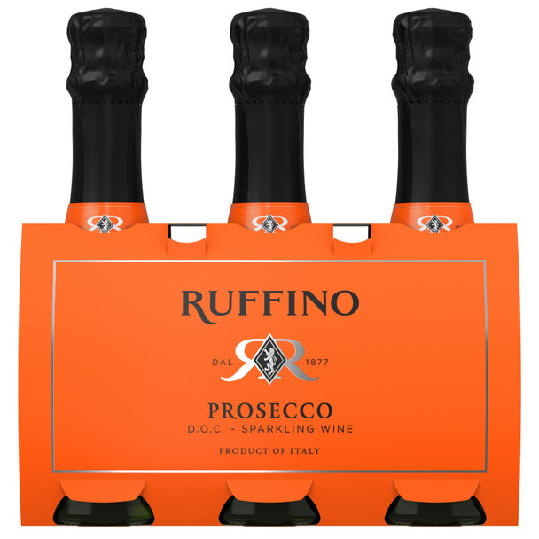 Ruffino Prosecco DOC - 187 mL - 3-PK - Glass