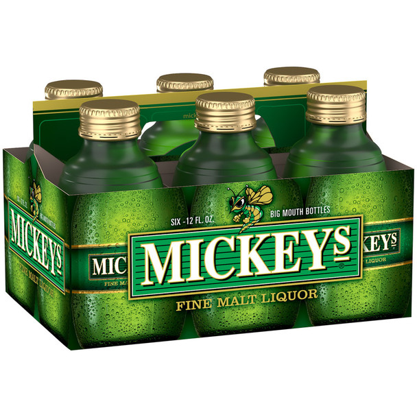 Mickeys Malt - 12 Oz - 6-PK - Glass