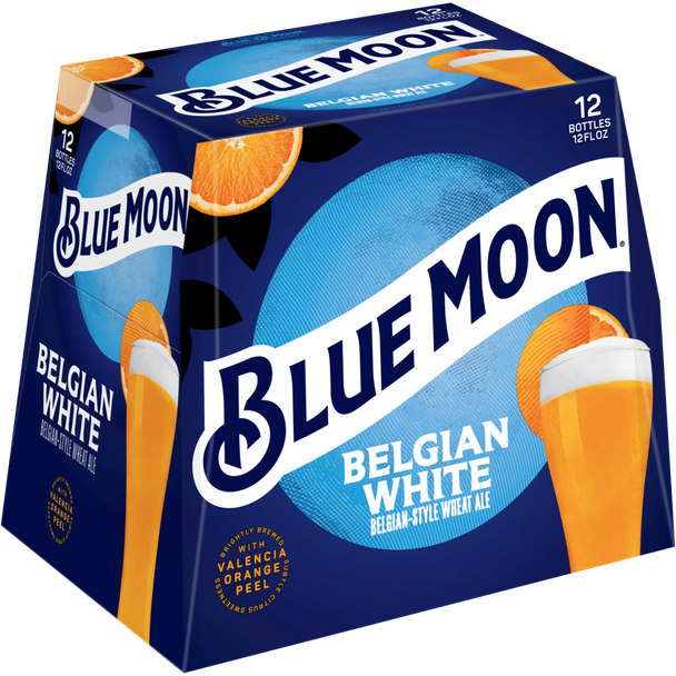 Blue Moon Belgian White - 12 Oz - 12-PK - Glass