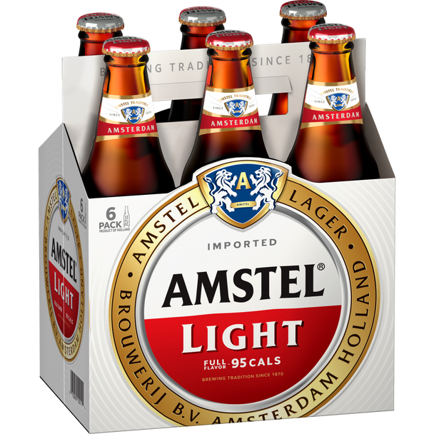 Amstel Light - 12 Oz - 6-PK - Glass