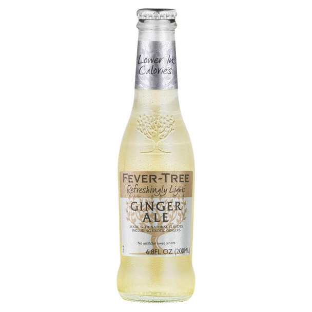 Fever Tree Refreshingly Light Ginger Ale - 6.8 Oz - 4-PK - Glass