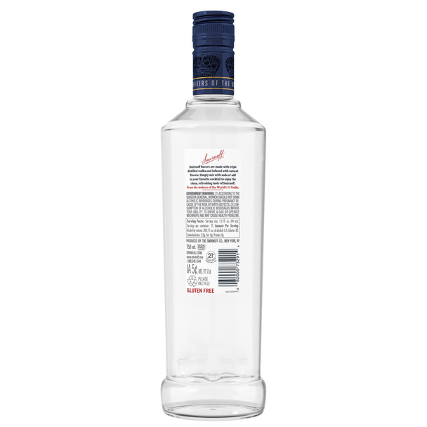 Smirnoff Blueberry Vodka - 750 mL - 750ML - Glass