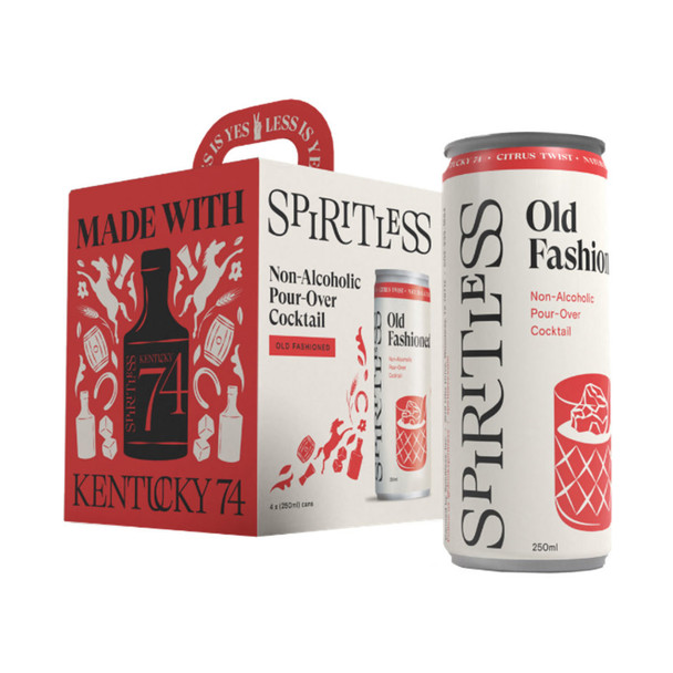 Spiritless Old Fashion - 250 mL - 4-PK - Aluminum