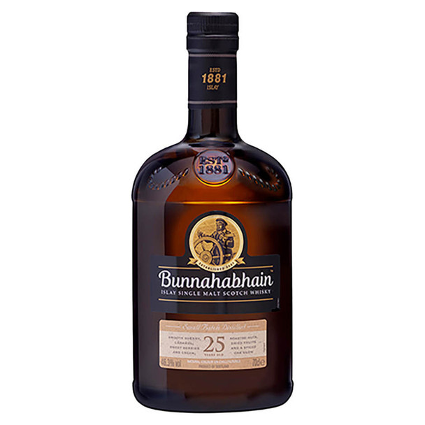 Bunnahabhain Single Islay 25 Year Scotch - 750 mL - 750ML - Glass