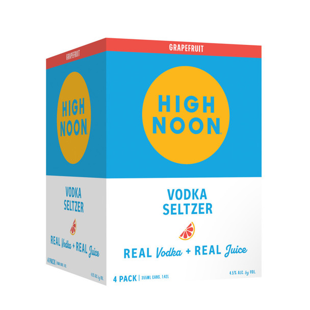 High Noon Sun Sips Grapefruit Hard Seltzer - 355 mL - 4-PK