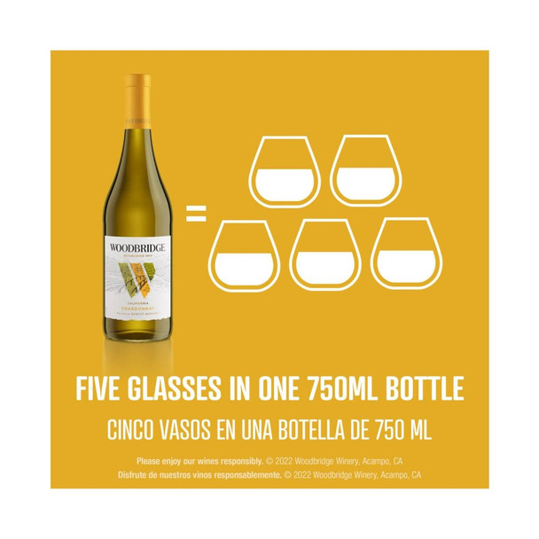 Woodbridge by Robert Mondavi Chardonnay - 750 mL - 750ML - Glass