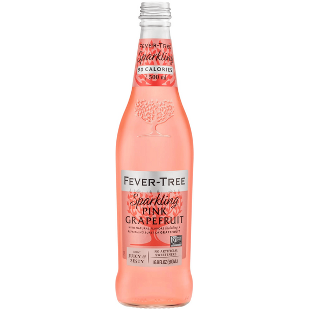Fever-Tree Sparkling Pink Grapefruit - 500 mL - 16.9Z - Glass