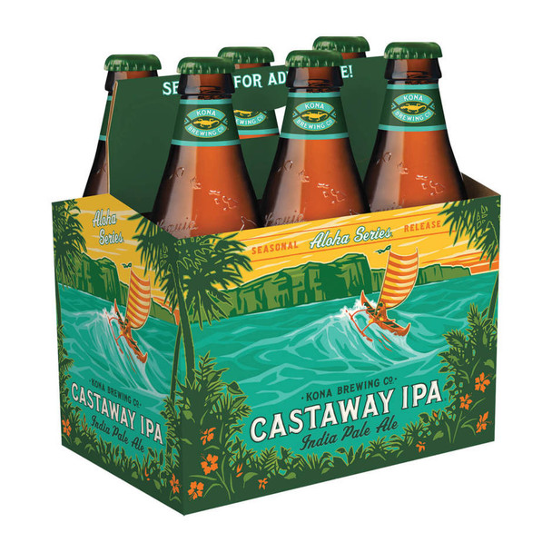 Kona Castaway IPA - 12 Oz - 6-PK - Glass