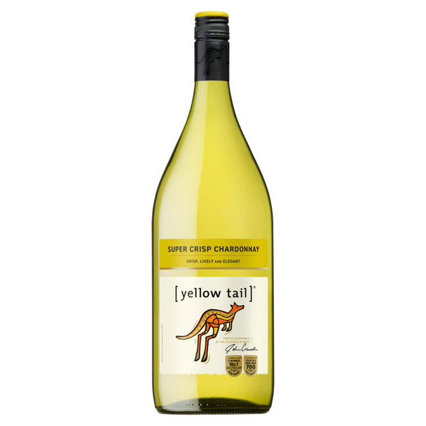 Yellow Tail Super Crisp Chardonnay - 1.5 L - 1.5L - Glass