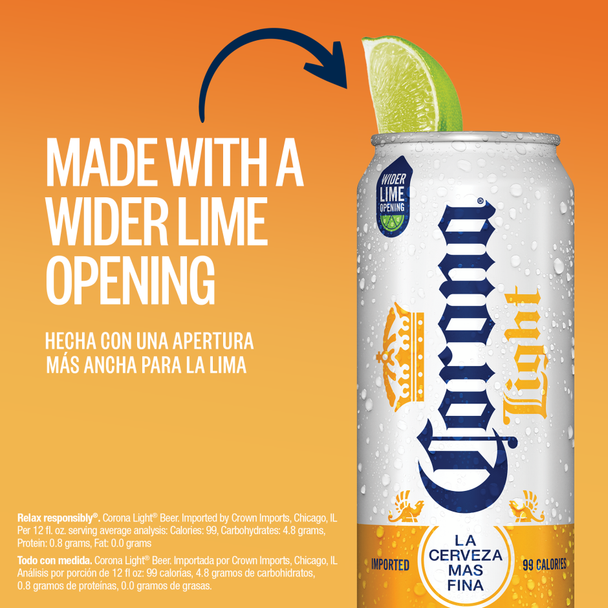 Corona Light Mexican Lager - 12 Oz - 18-PK - Glass