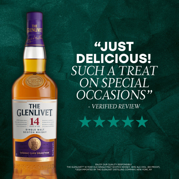 The Glenlivet 14 Year Old Single Malt Scotch Whisky - 750 mL - 750ML