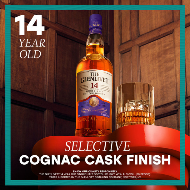 The Glenlivet 14 Year Old Single Malt Scotch Whisky - 750 mL - 750ML