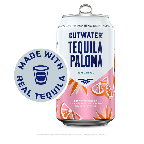 Cutwater Grapefruit Tequila Paloma - 12 Oz - 4-PK - Aluminum