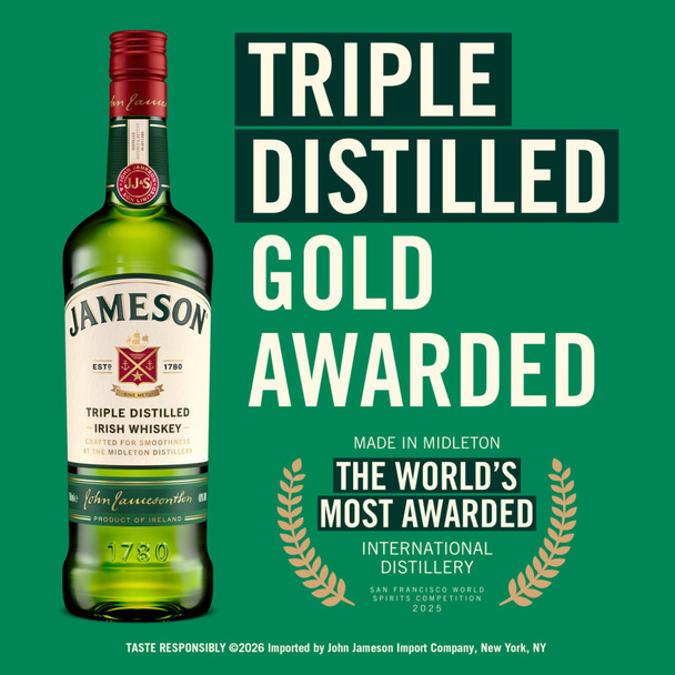 Jameson Original Irish Whiskey - 1.75 L - 1.75L - Glass