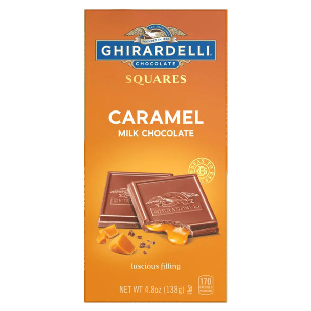 Ghirardelli Caramel Milk Chocolate Squares Bar - 4.7 Oz - 4.7OZ