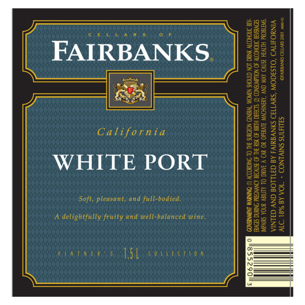 Fairbanks White Port - 1.5 L - 1.5L - Glass