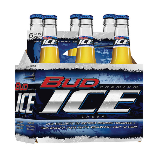 Bud Ice - 12 Oz - 6-PK - Glass