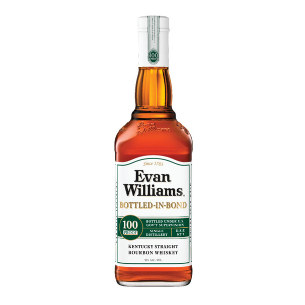 Evan Williams White Label Bottled in Bond Bourbon - 750 mL - 750ML - Glass